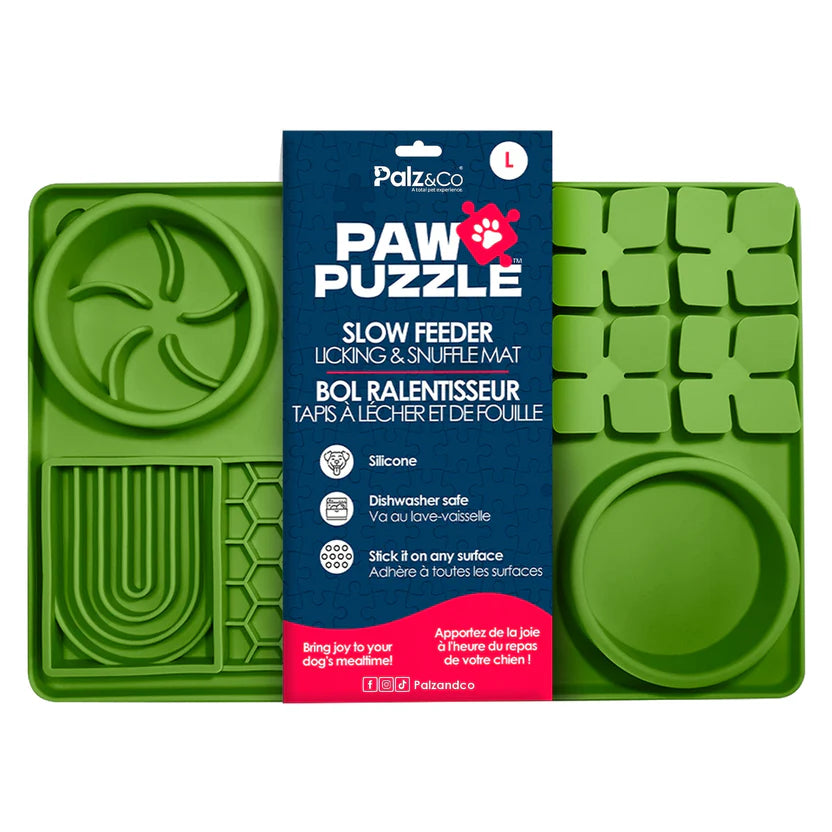 Palz &amp; Co - Paw Puzzle Silicone Slow Feeding Mat