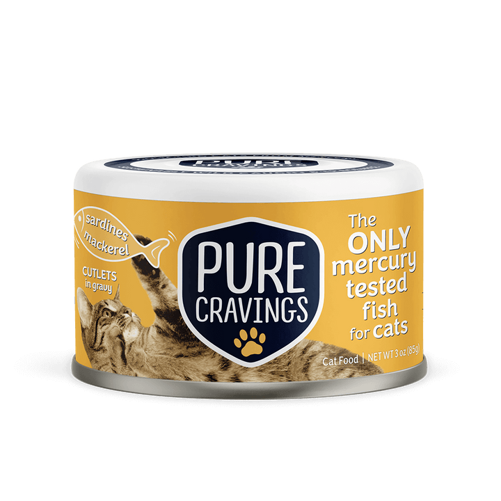 Pure Cravings Mercury Tested Wet Cat Food - Cutlets in Gravy 3oz
