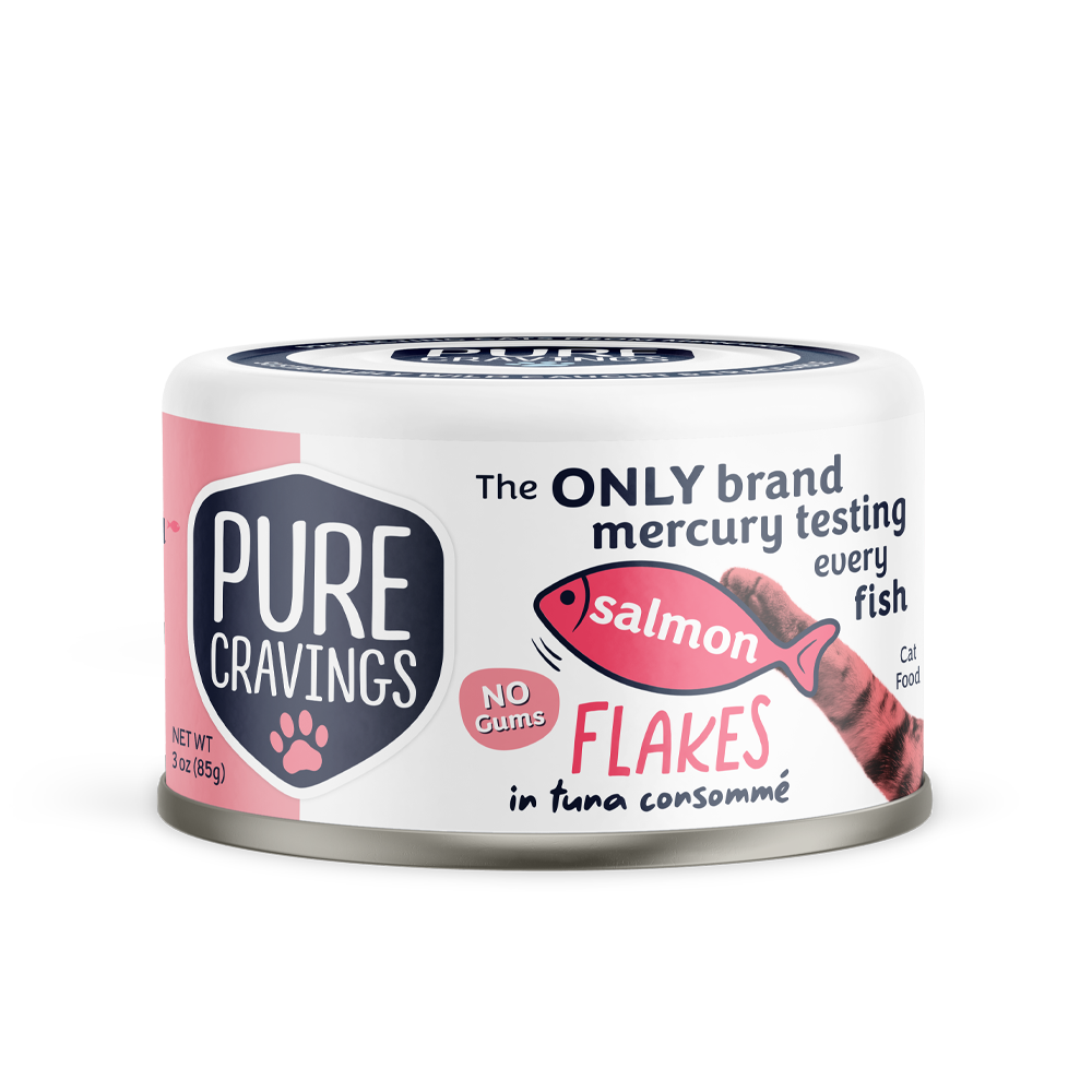 Pure Cravings - Mercury Tested Wet Cat Food - Flakes in Tuna Consomme 3oz