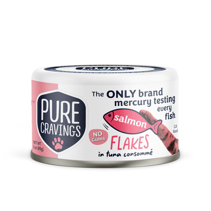 Pure Cravings - Mercury Tested Wet Cat Food - Flakes in Tuna Consomme 3oz