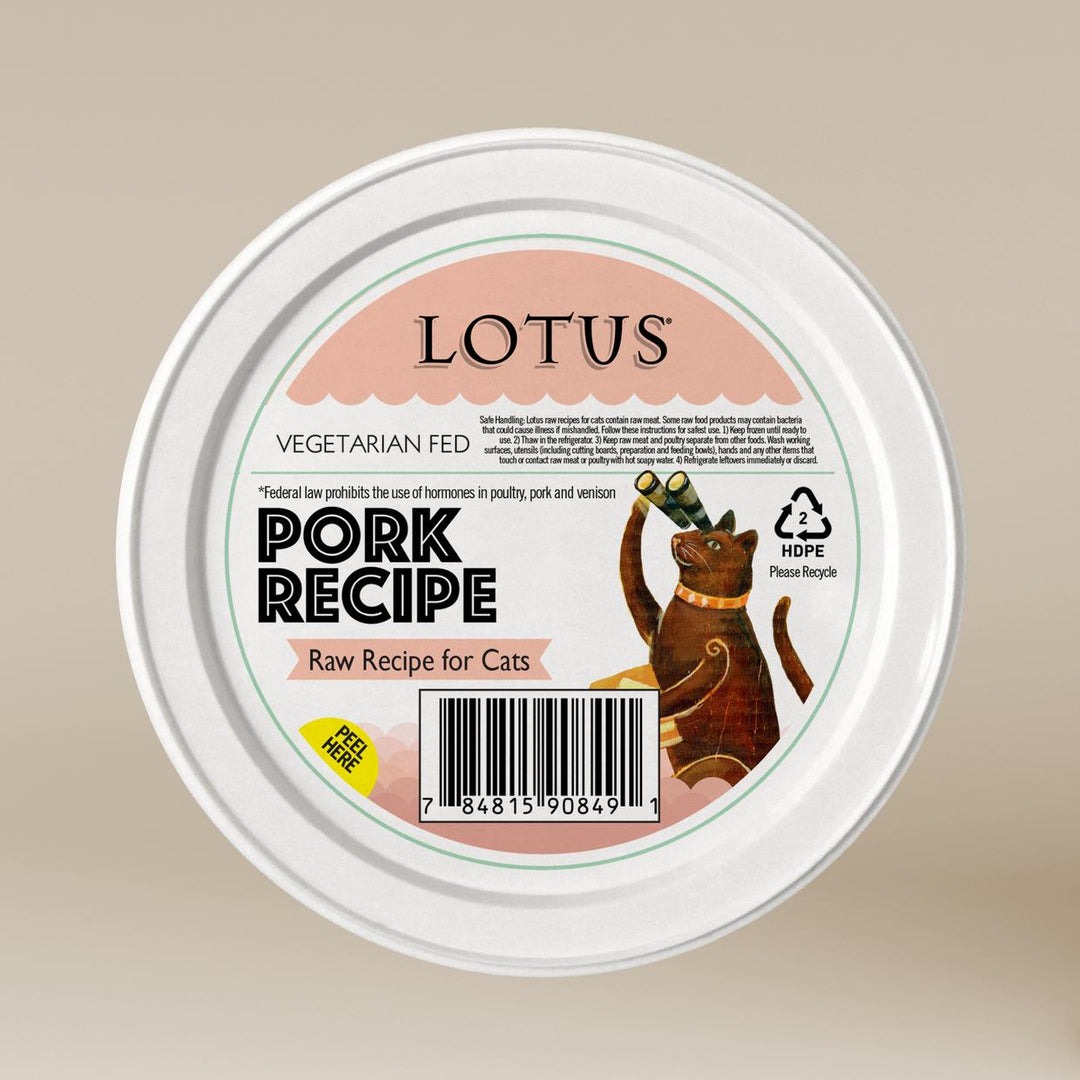 Lotus - PORK Raw Frozen Cat Food 3.75oz