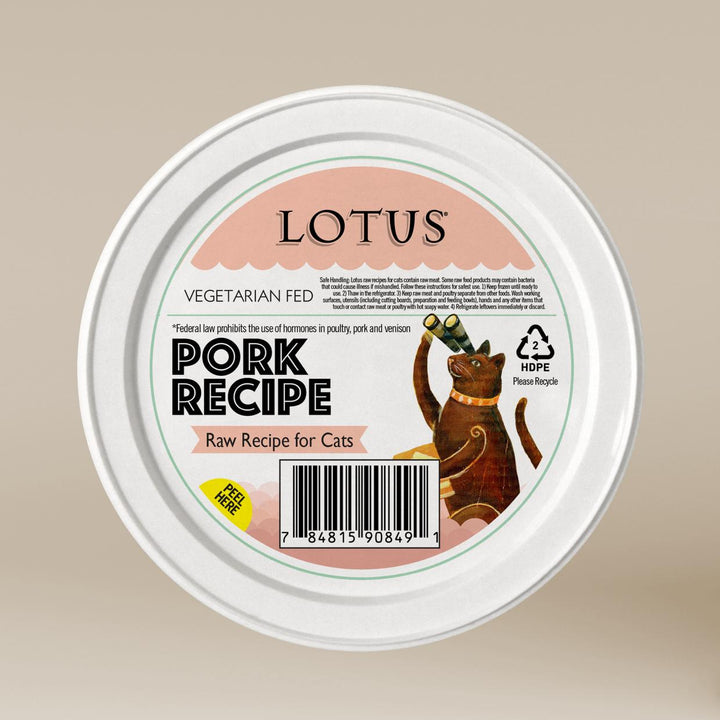 Lotus - PORK Raw Frozen Cat Food 3.75oz