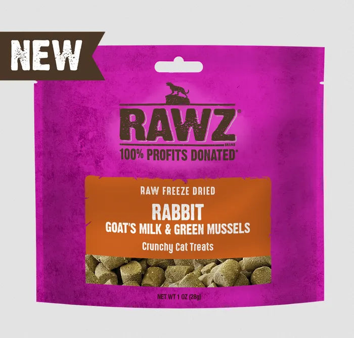RAWZ - Freeze Dried Rabbit 1oz Cat Treats
