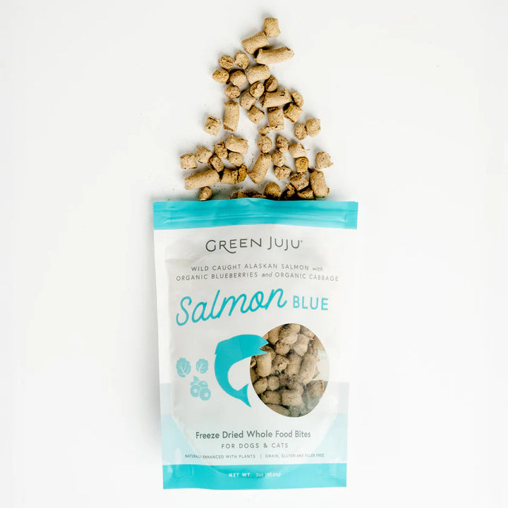 Green Juju Freeze Dried Whole Food Bites - Salmon Blue