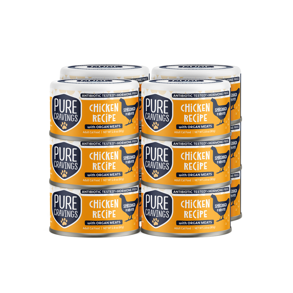 Pure Cravings - Shredded Chicken in Broth Cat 3oz *Special Order Only*