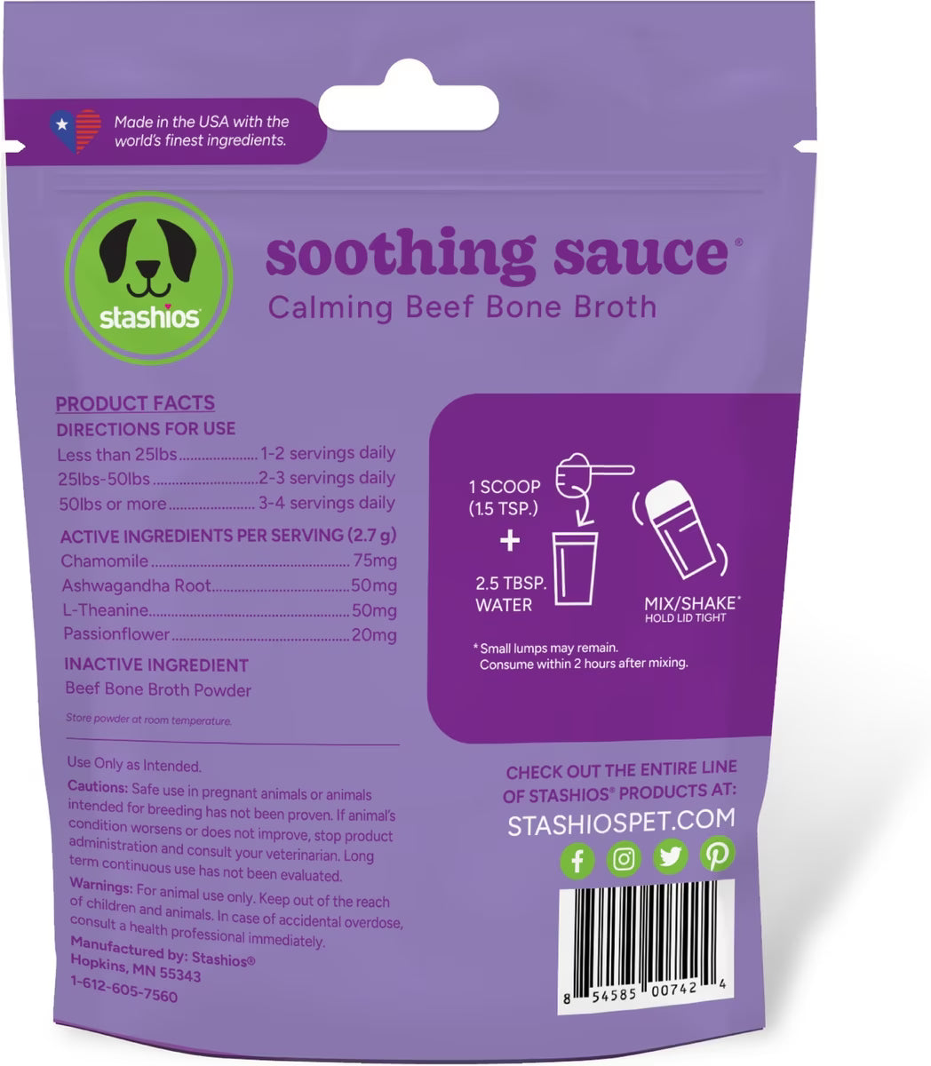Stashios | Soothing Calming Sauce for Dogs 3oz