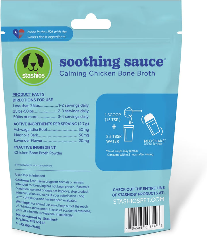 Stashios | Soothing Calming Sauce for Dogs 3oz