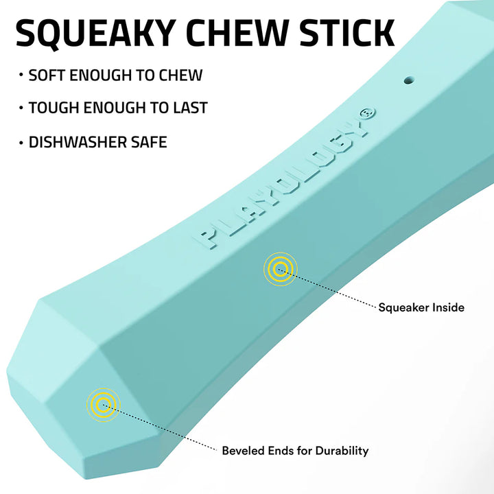 Playology - Scent Infused Peanut Butter Squeaky Chew for Dogs up to 50lbs