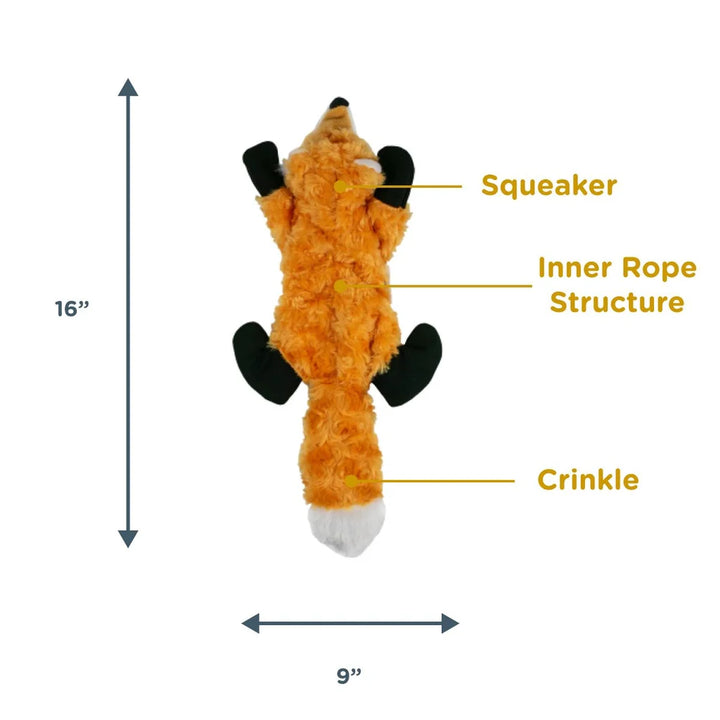Tall Tails | Plush Stuffless Fox 16" Dog Toy