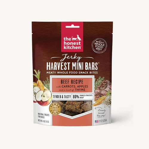 The Honest Kitchen Jerky Harvest Mini Bars Dog Treats 4oz