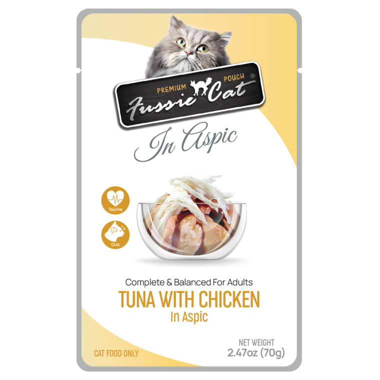 Fussie Cat - Tuna with Aspic Variety Wet Food Pouches for Cats 2.47oz