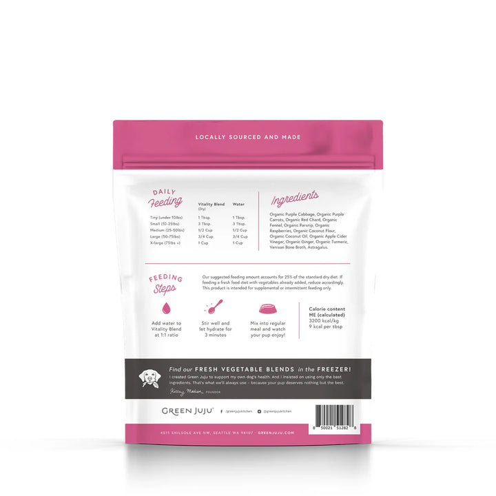 Green Juju Vitality Blend Freeze-Dried Superfood for Dogs &amp; Cats 1.75OZ