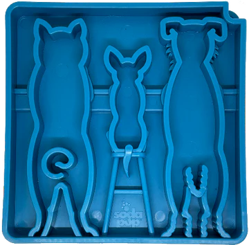 Soda Waiting dogs tray blue