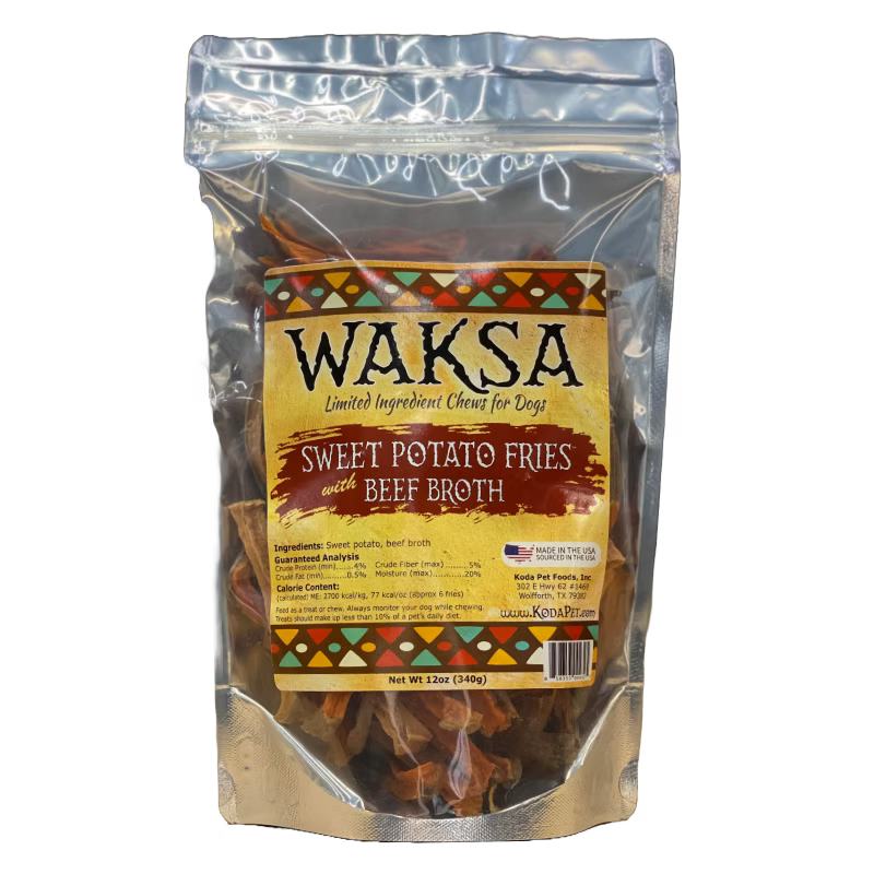 Koda Pet | WAKSA Sweet Potato Fries with Bone Broth for Dogs 12oz