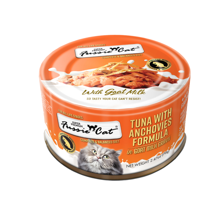 Fussie Cat in Goat Milk Gravy Can - Wet Cat Food with Digestive Support