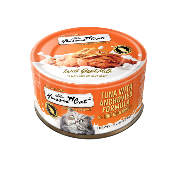 Fussie Cat in Goat Milk Gravy Can - Wet Cat Food with Digestive Support