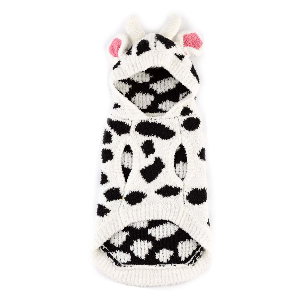 Cow Hoodie Dog Sweater