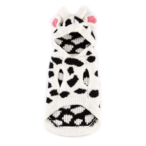 Cow Hoodie Dog Sweater