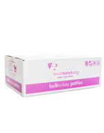 Smallbatch Frozen Turkey Patties Bulk Box 18lbs