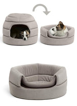 2-in-1 Honeycomb Iian Hut Cuddler Cat & Dog Bed