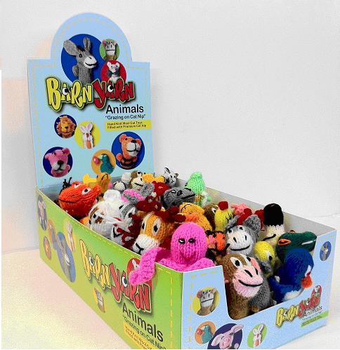 Barn Yarn Animals Hand-Knit Wool Cat Toy with Premium Catnip