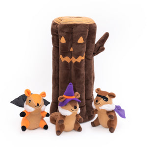 ZippyPaws Halloween Burrow Log