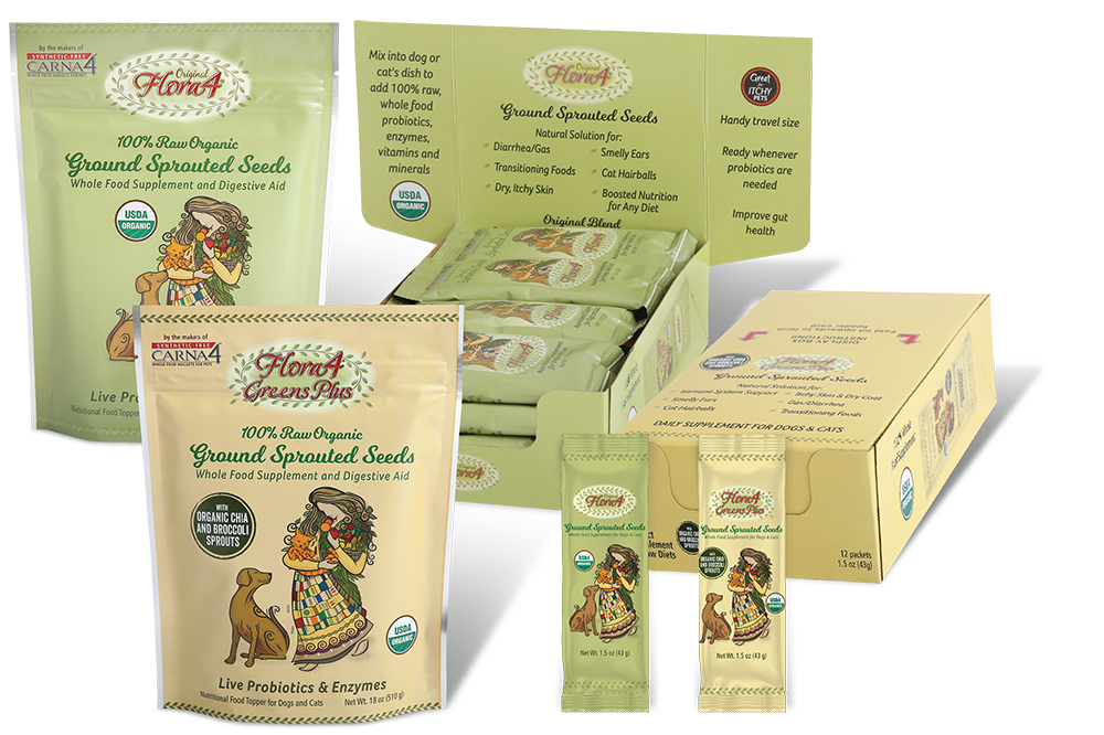 Carna- Flora4 Probiotics &amp; Digestive Enzyme supplements for Dogs