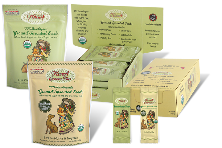 Carna- Flora4 Probiotics &amp; Digestive Enzyme supplements for Dogs