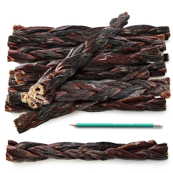 
                
                    Load image into Gallery viewer, Braided Beef Jerky Esophagus 12&amp;quot;
                
            