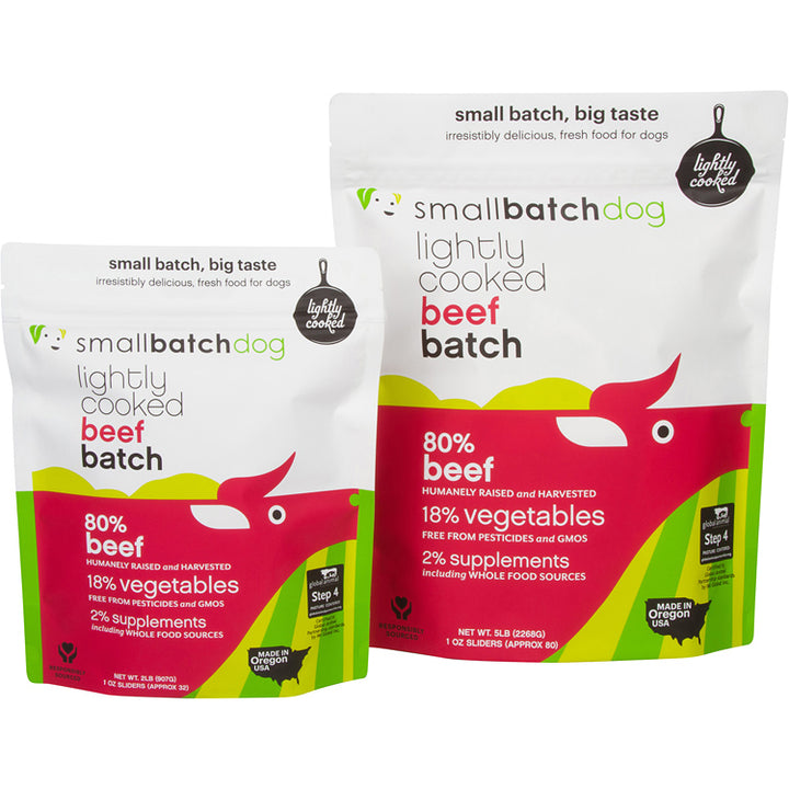 SmallBatch Lightly Cooked Beef - Premium Dog Food