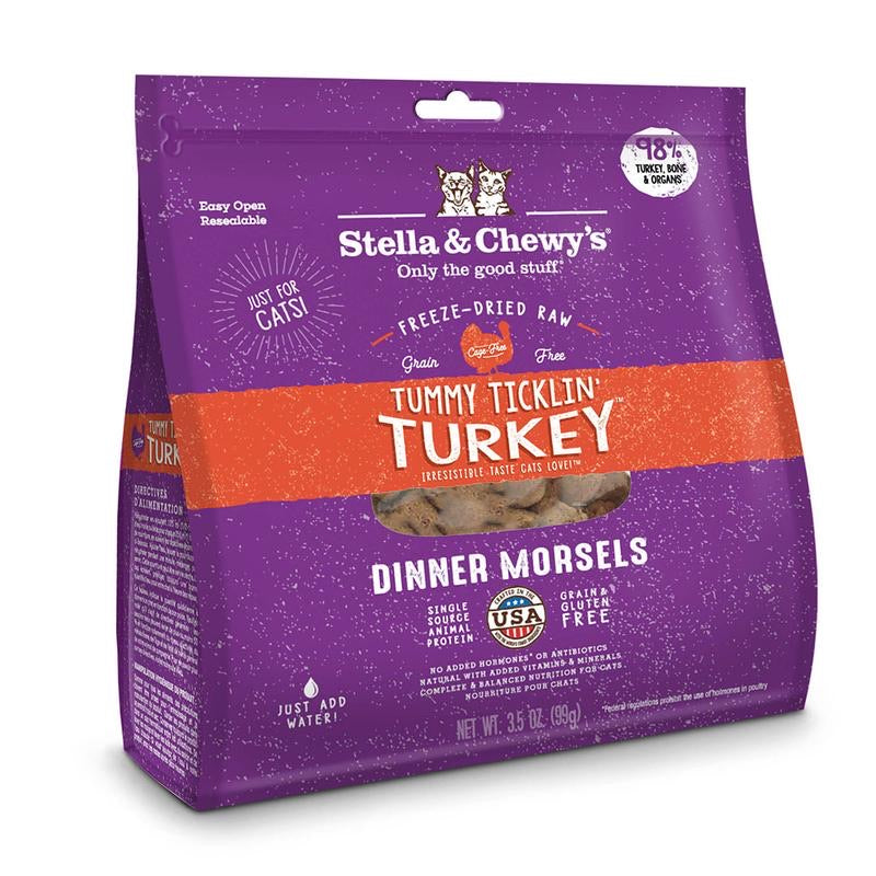 ST872 S.C. FD Tummy Ticklin Turkey Morsels Cat 18oz