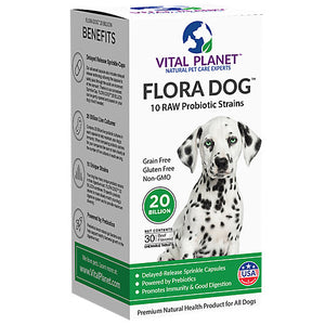 Vital Planet Flora Dog Probiotic  30 caps