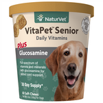 NaturVet VitaPet Senior Daily Vitamins Plus Glucosamine