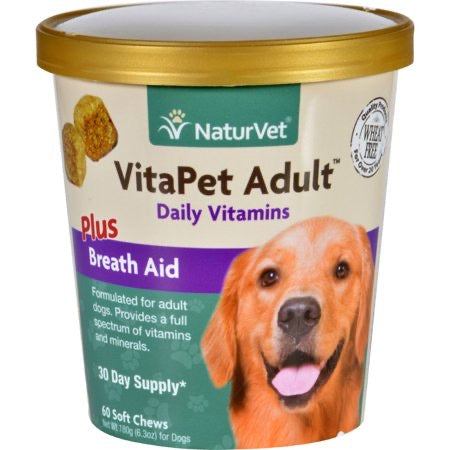 VitaPet Adult Breath Aid Chews 60