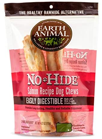 Earth Animal Salmon No Hide - Rawhide-Free Dog Chew